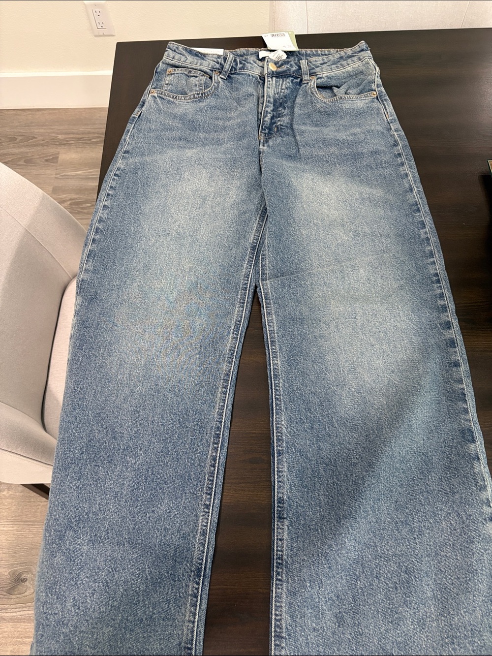 NWT H&M Light Blue Wide-Leg Jeans